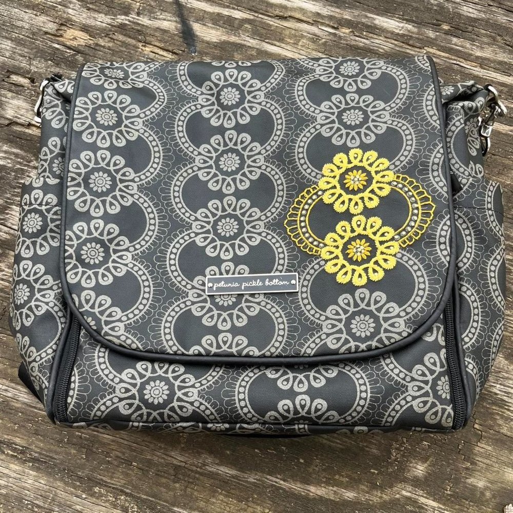 Petunia Pickle Bottom Embroidered Diaper Bag